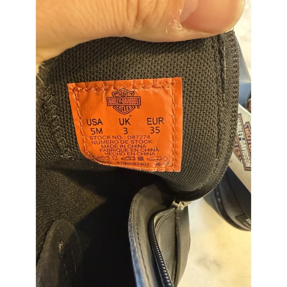 New Harley Davidson Boot Women's Size 5 Cow Print - Picture 7 of 7